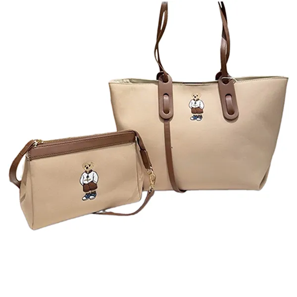 Túi Tote Nữ Guoo Bear GU1127-10030 Màu Be Nâu