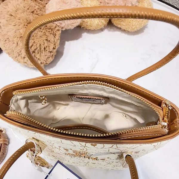 Túi Tote Nữ Guoo Bear GU1178-37450 Màu Be Họa Tiết