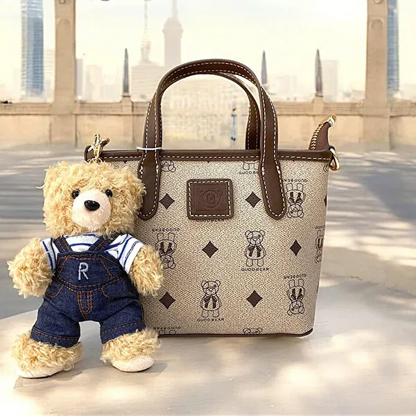 Túi Tote Nữ Guoo Bear GU1194-GU1234 Màu Xám Nâu