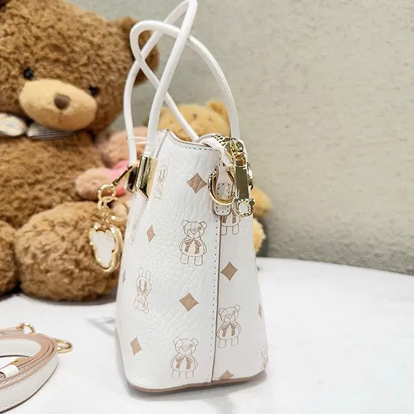 Túi Tote Nữ Guoo Bear GU1203-27490 Màu Trắng Sữa