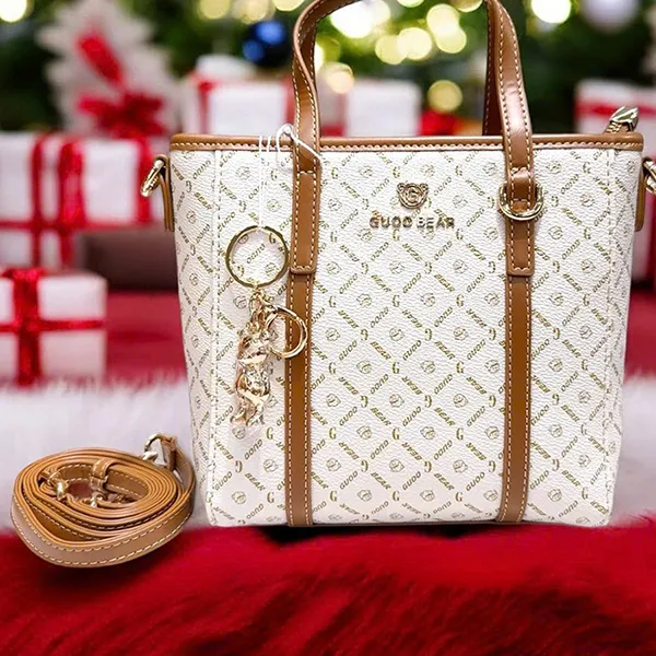 Túi Tote Nữ Guoo Bear GU1208-19300 Màu Trắng