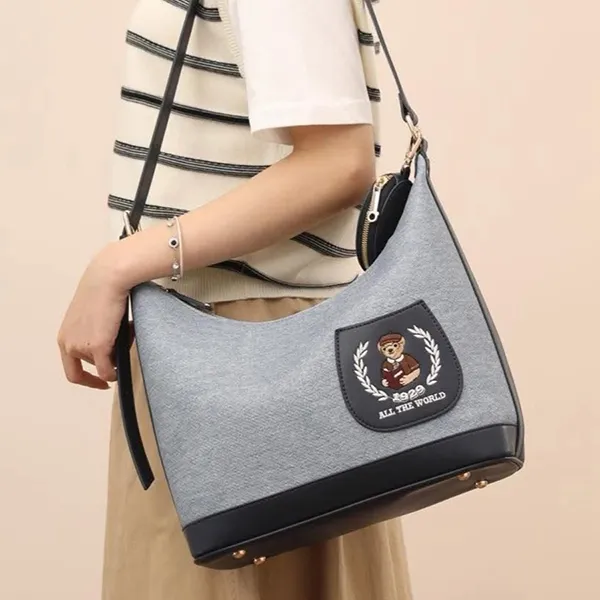 Túi Tote Nữ Guoo Bear GU1308 Màu Xanh Navy