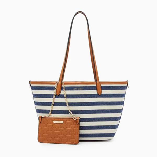 Túi Tote Nữ Lyn Ailyn M Bag Blue Variation 2 L25FBWC009 Màu Xanh Kẻ