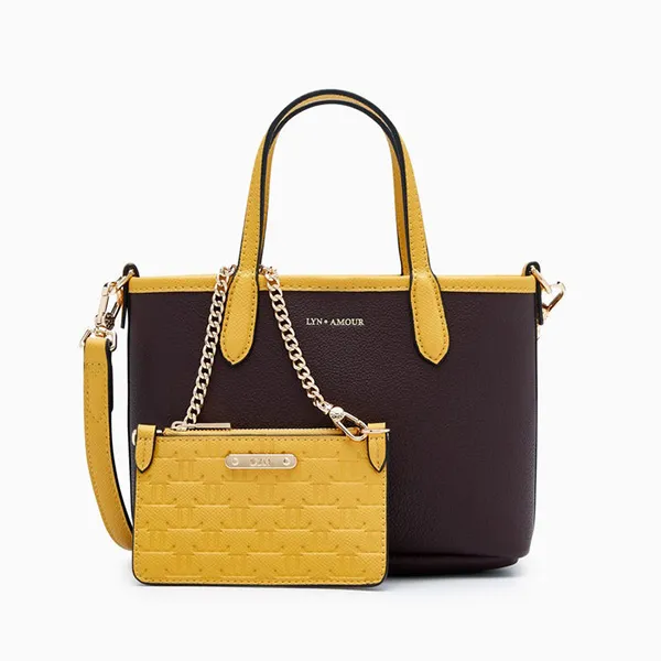 Túi Tote Nữ Lyn Ailyn Min Bag Yellow Variation 2 L25FBWC011 Màu Nâu Vàng