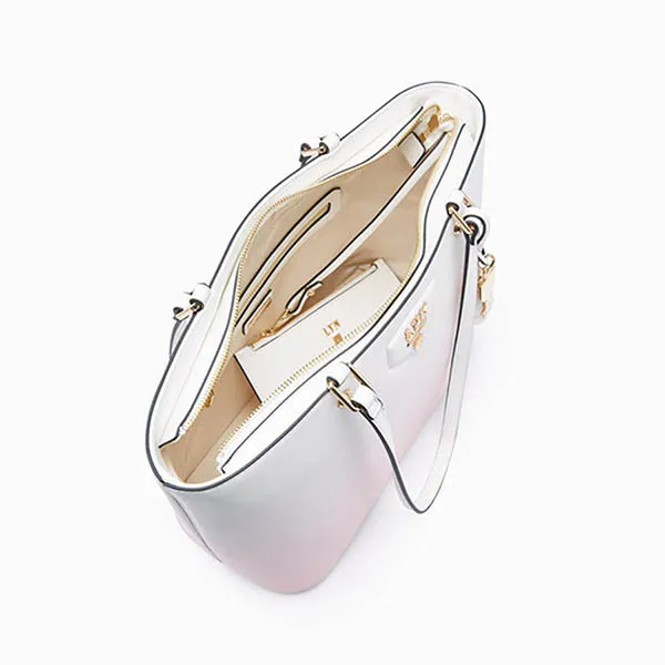 Túi Tote Nữ Lyn Carina Re-Edition L Bag Beige Variation 2 L25FBWA095 Màu Trắng Hồng