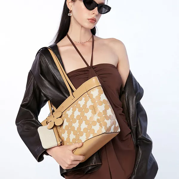 Túi Tote Nữ Lyn Corey L Bag Beige L25FBWB002 Màu Be Nâu