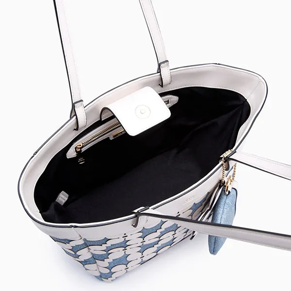 Túi Tote Nữ Lyn Corey L Bag Blue Variation 2 L25FBWB003 Màu Trắng Xanh