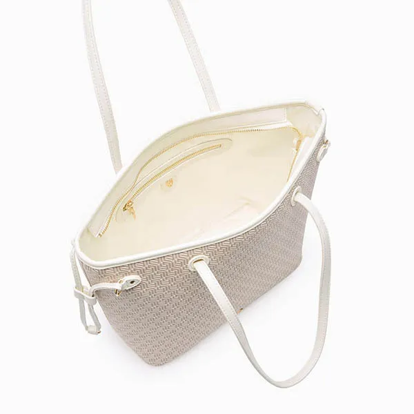 Túi Tote Nữ Lyn Milton Infinite L Bag Ivory L25FBWA031 Màu Trắng Họa Tiết