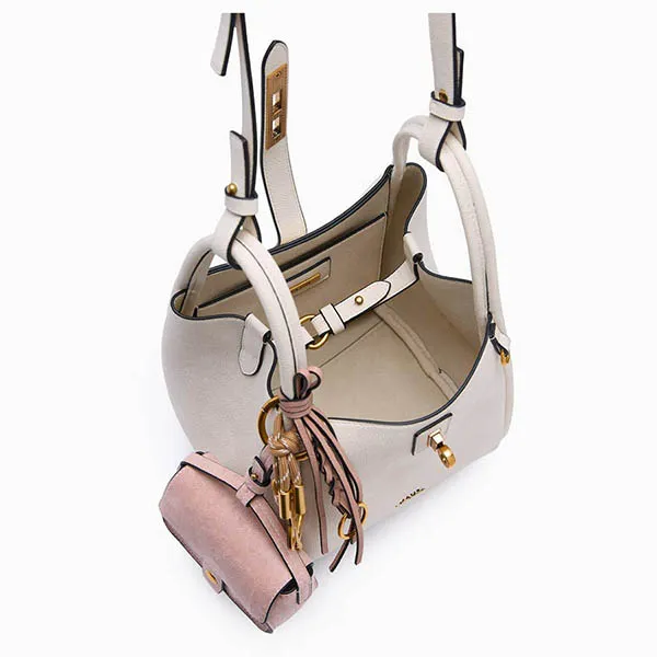 Túi Tote Nữ Lyn Moria M Bag Ivory L25FBWA024 Màu Trắng Ngà
