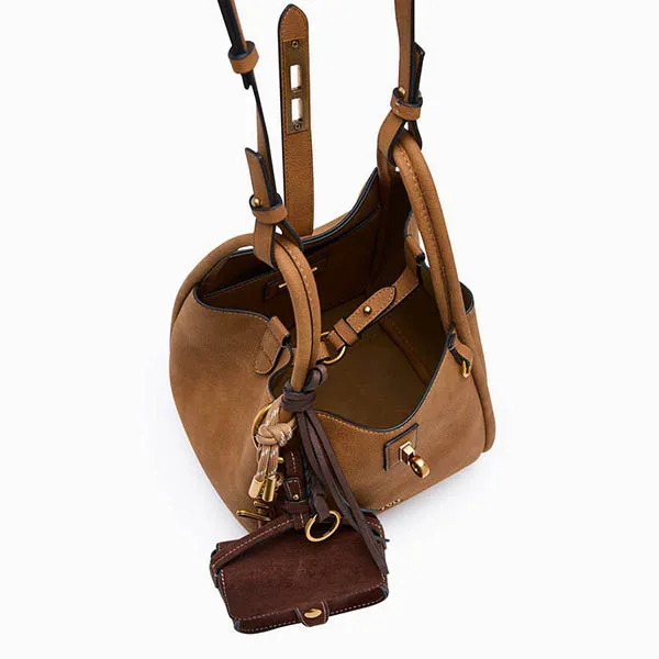 Túi Tote Nữ Lyn Moria M Bag Tan L25FBWA024 Màu Nâu Đen