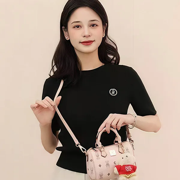 Túi Trống Nữ Guoo Bear GU1210-23720 Màu Hồng