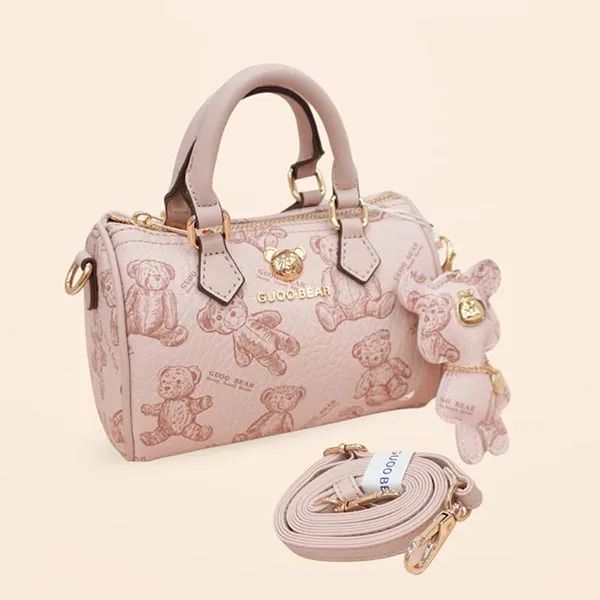 Túi Trống Nữ Guoo Bear GU8027-1900 Màu Hồng Size S