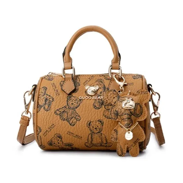 Túi Trống Nữ Guoo Bear GU8027-3920 Màu Nâu Size S