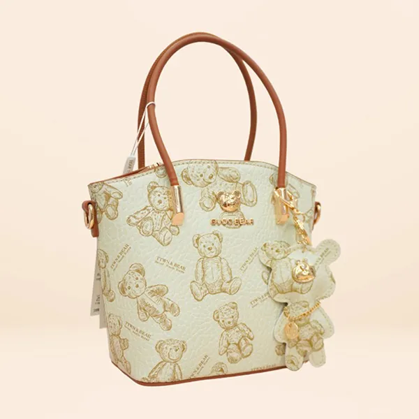Túi Xách Tay Nữ Guoo Bear GU8024-2910 Màu Trắng
