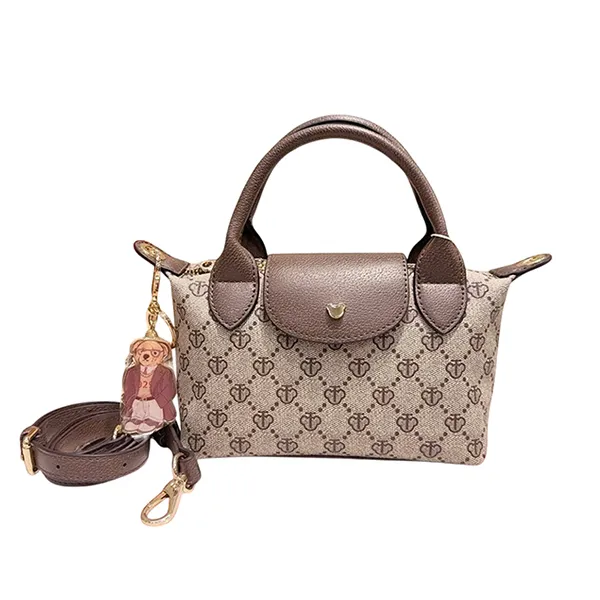 Túi Xách Tay Nữ Guoo Bear GU1124 Màu Xám Size S