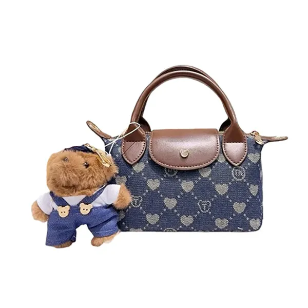 Túi Xách Tay Nữ Guoo Bear GU1125 Màu Xanh Denim Size S