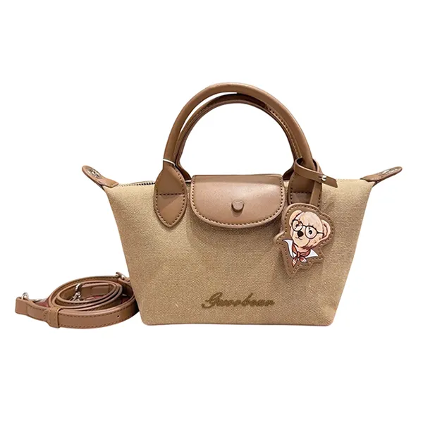 Túi Xách Tay Nữ Guoo Bear GU1152 Màu Nâu Be Size S
