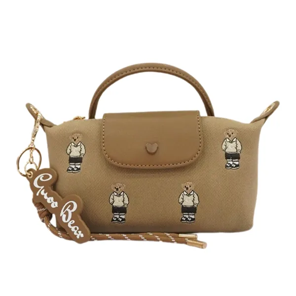 Túi Xách Tay Nữ Guoo Bear GU1329-10030 Màu Nâu