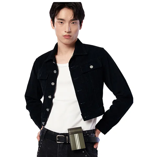 Ví Đựng Thẻ Lyn Link Card Case Wallet - Dark Green LL25FWM653 Màu Xanh Green