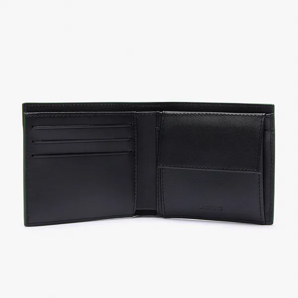 Ví Nam Lacoste Medium Rfid Protect Coin Purse NH4573FW N19 Màu Đen