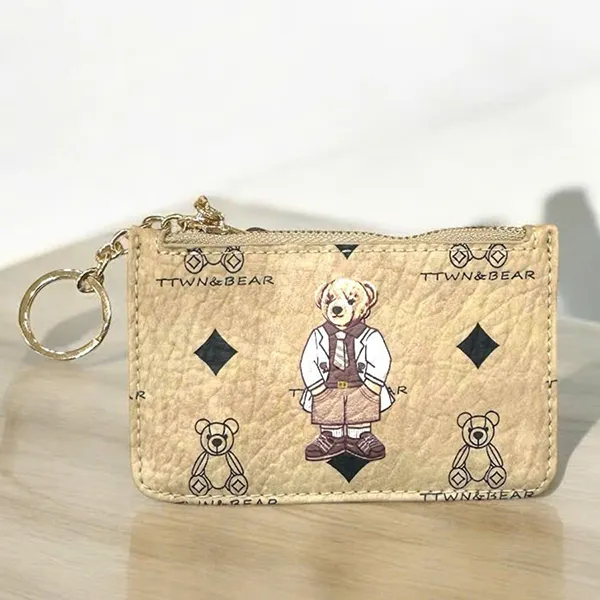 Ví Nữ Guoo Bear Moroccan Bear Apricot Card Holder TT-2525-18320 Màu Be