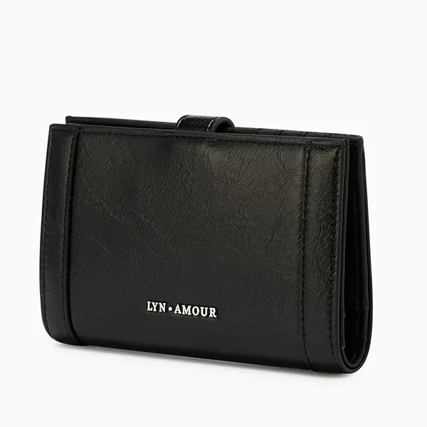 Ví Nữ Lyn Cora Short Wallet - Black L25FWWB009 Màu Đen