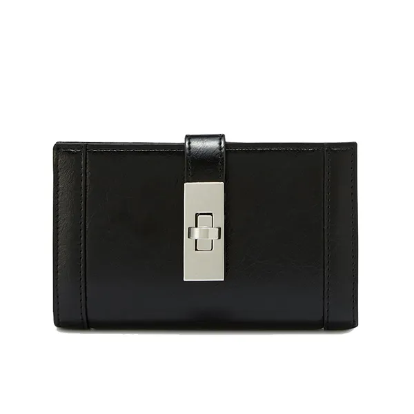 Ví Nữ Lyn Cora Short Wallet - Black L25FWWB009 Màu Đen
