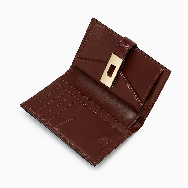 Ví Nữ Lyn Cora Short Wallet - Dark Red L25FWWB009 Màu Đỏ Đậm