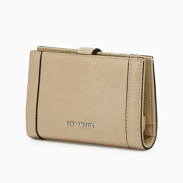 Ví Nữ Lyn Cora Short Wallet - Light Beige L25FWWB009 Màu Be Nhạt