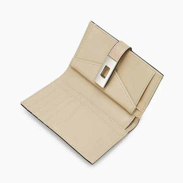 Ví Nữ Lyn Cora Short Wallet - Light Beige L25FWWB009 Màu Be Nhạt
