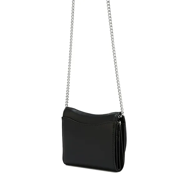 Ví Nữ Lyn Horsy Short Wallet On Chain - Black L25FWWA019 Màu Đen
