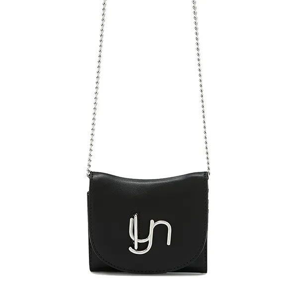 Ví Nữ Lyn Horsy Short Wallet On Chain - Black L25FWWA019 Màu Đen