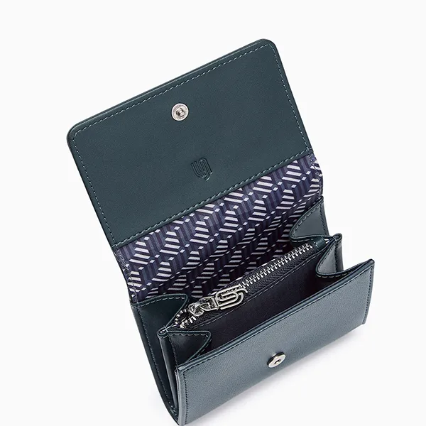 Ví Nữ Lyn Milton Infinite Short Wallet - Dark Green L25FWWA009 Màu Xanh Green