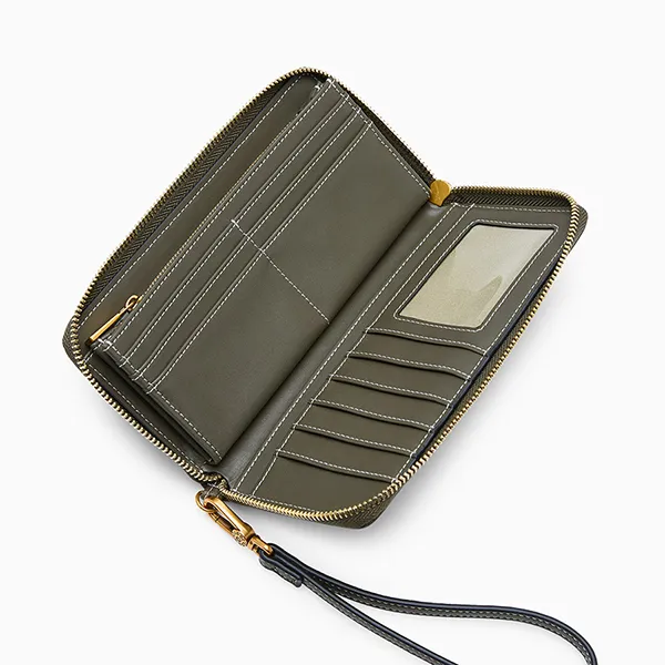 Ví Nữ Lyn Moria Long Wallet - Dark Green L25FWWA024 Màu Xanh Green