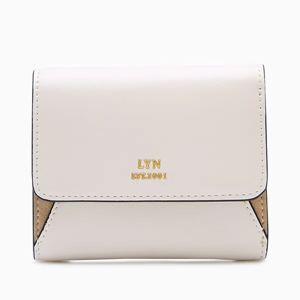 Ví Nữ Lyn Moria Tri Fold Wallet - Ivory L25FWWA007 Màu Trắng Kem