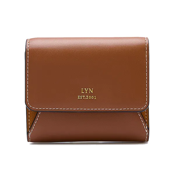 Ví Nữ Lyn Moria Tri Fold Wallet - Tan L25FWWA007 Màu Nâu