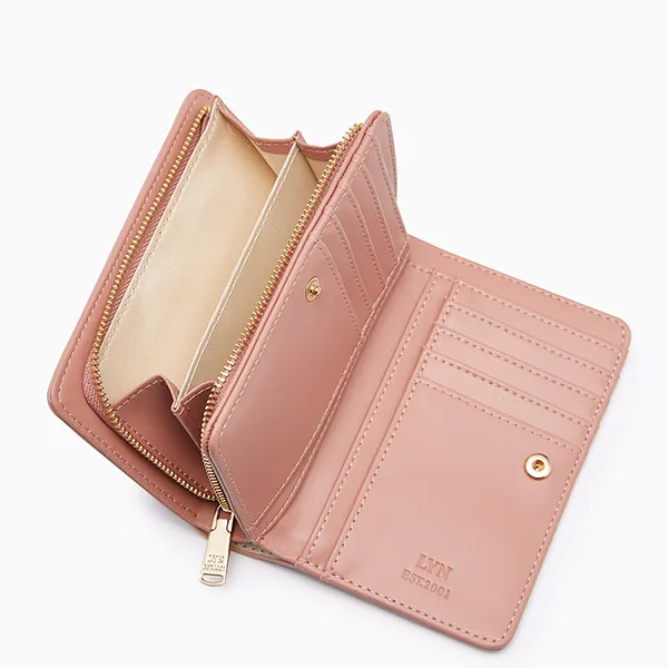 Ví Nữ Lyn Thunder Semi Wallet - Nude LL25FWS016 Màu Hồng Nude