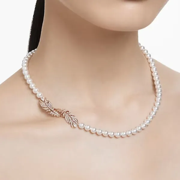 Vòng Cổ Nữ Swarovski All Ard Cry/Ros 5669221 Màu Trắng