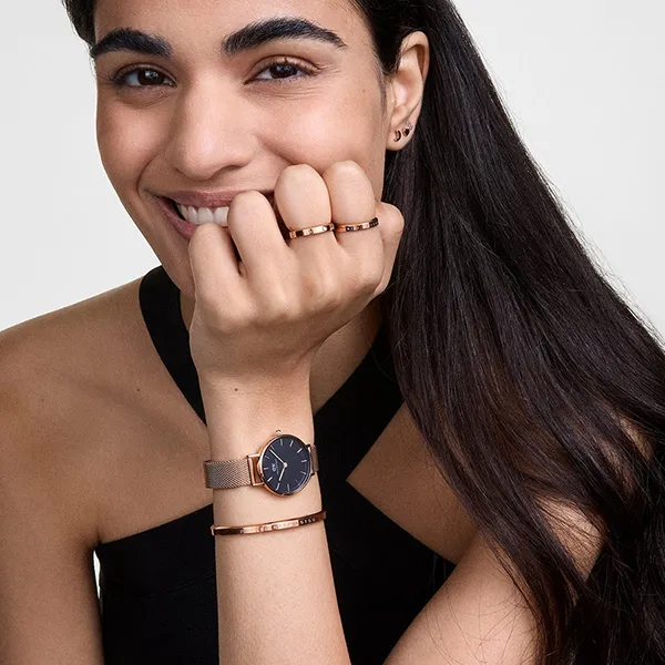 Vòng Đeo Tay Daniel Wellington Classic Bracelet RG DW00400003 Màu Vàng Hồng Size S