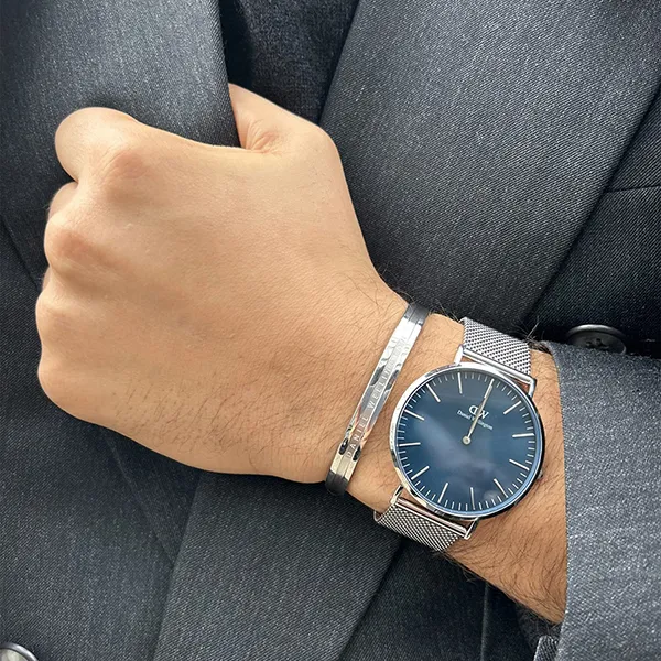 Vòng Đeo Tay Daniel Wellington Elan Bracelet Silver DW00400143 Màu Bạc Size S