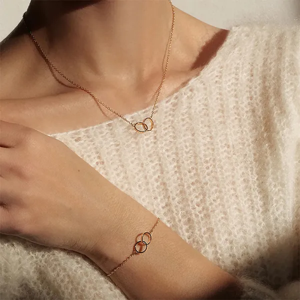 Vòng Đeo Tay Daniel Wellington Elan Unity Bracelet DW00400160 Màu Vàng Hồng Size 165mm