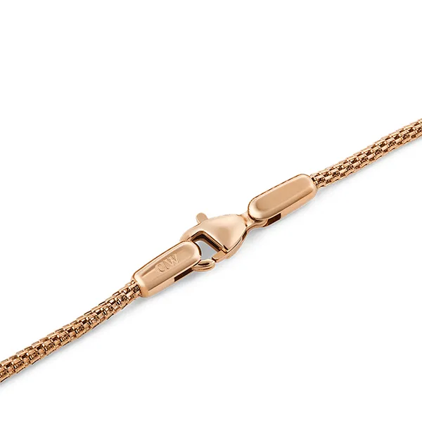 Vòng Đeo Tay Daniel Wellington Mesh Melrose Bracelet RG DW00400672 Màu Vàng Hồng Size 175mm