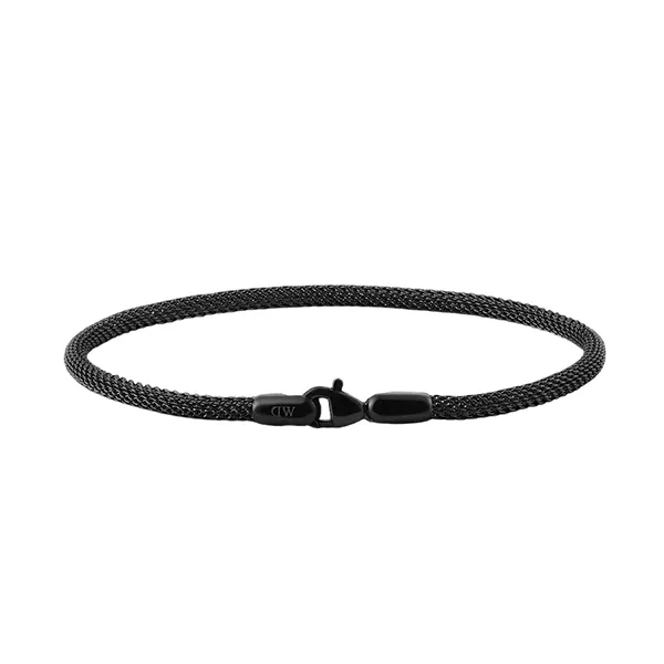 Vòng Đeo Tay Daniel Wellington Mesh Melrose Màu Đen 205mm