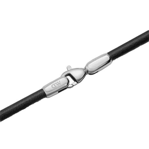 Vòng Đeo Tay Daniel Wellington 2.8 Sheffield Bracelet Silver Màu Đen - Bạc 175mm