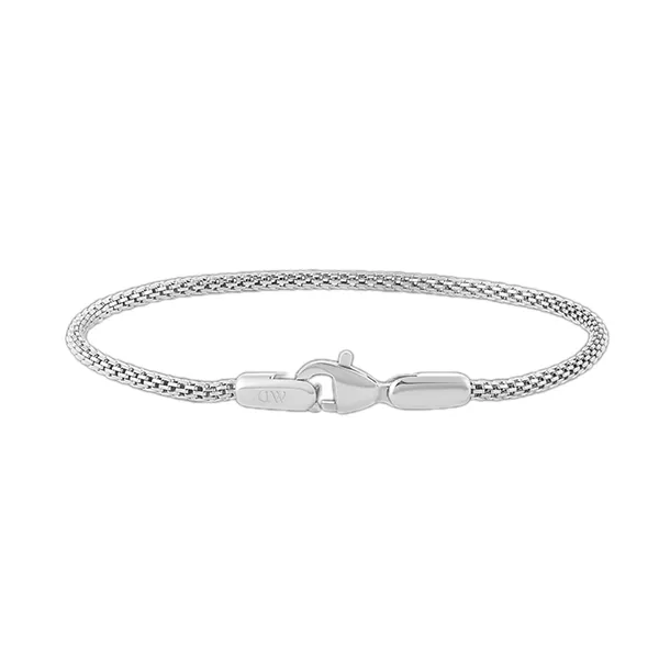 Vòng Đeo Tay Daniel Wellington Tide Mesh Bracelet Sterling 1.8 Màu Bạc 175mm