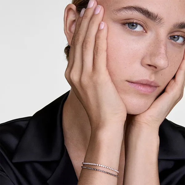 Vòng Đeo Tay Nữ Daniel Wellington Preciosa DW00401113 Classic Tennis Bracelet Honey Combo Màu Vàng