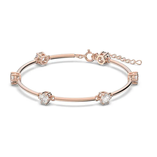 Vòng Đeo Tay Nữ Swarovski 5609711 Constella Crystal Bracelet Jewelry Collection Màu Vàng Hồng