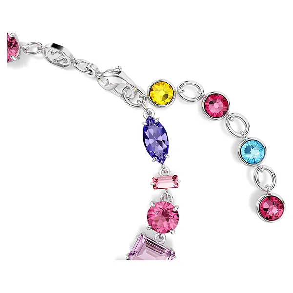 Vòng Đeo Tay Nữ Swarovski Gema Bracelet Mixed Cuts, Multicolored, Rhodium Plated 5656427 Phối Màu