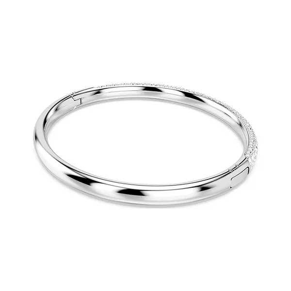 Vòng Đeo Tay Nữ Swarovski Sublima Bangle Snow Pavé White Rhodium Plated 5684241 Màu Bạc Trắng