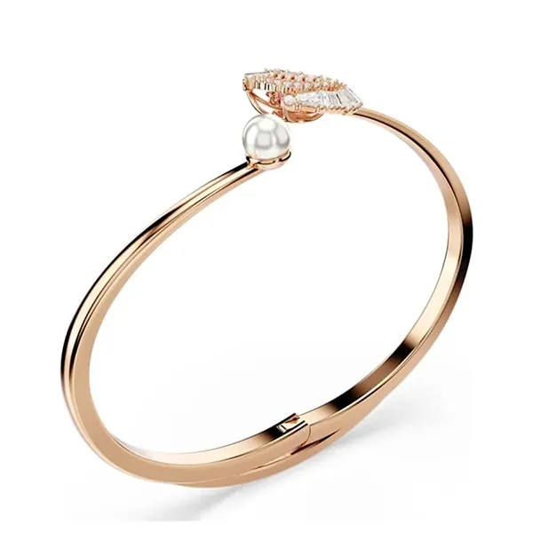 Vòng Đeo Tay Nữ Swarovski Dancing Bangle Swan, Red, Rose Gold-Tone 5734556 Màu Vàng Hồng